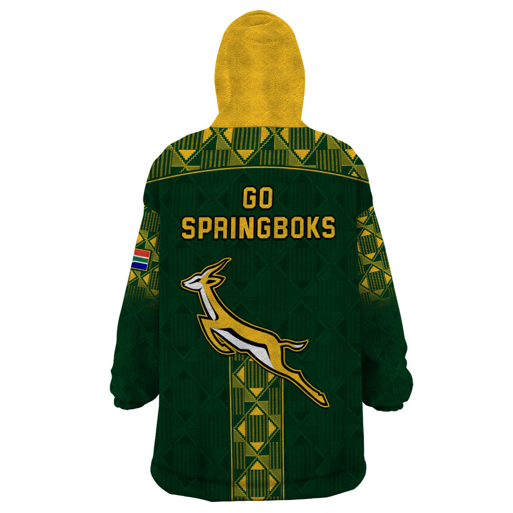 Springboks Rugby Wearable Blanket Hoodie South Africa Go Champions World Cup 2023 - Vibe Hoodie Shop