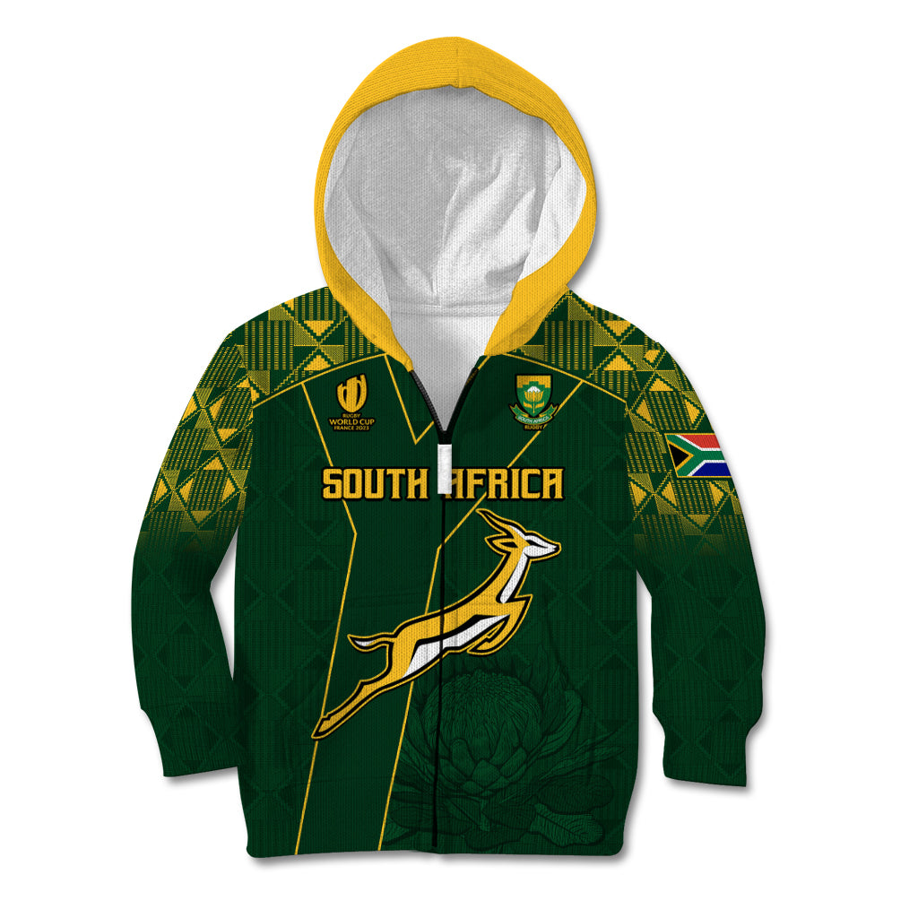 Custom Springboks Rugby Kid Hoodie South Africa Go Champions World Cup 2023 - Vibe Hoodie Shop