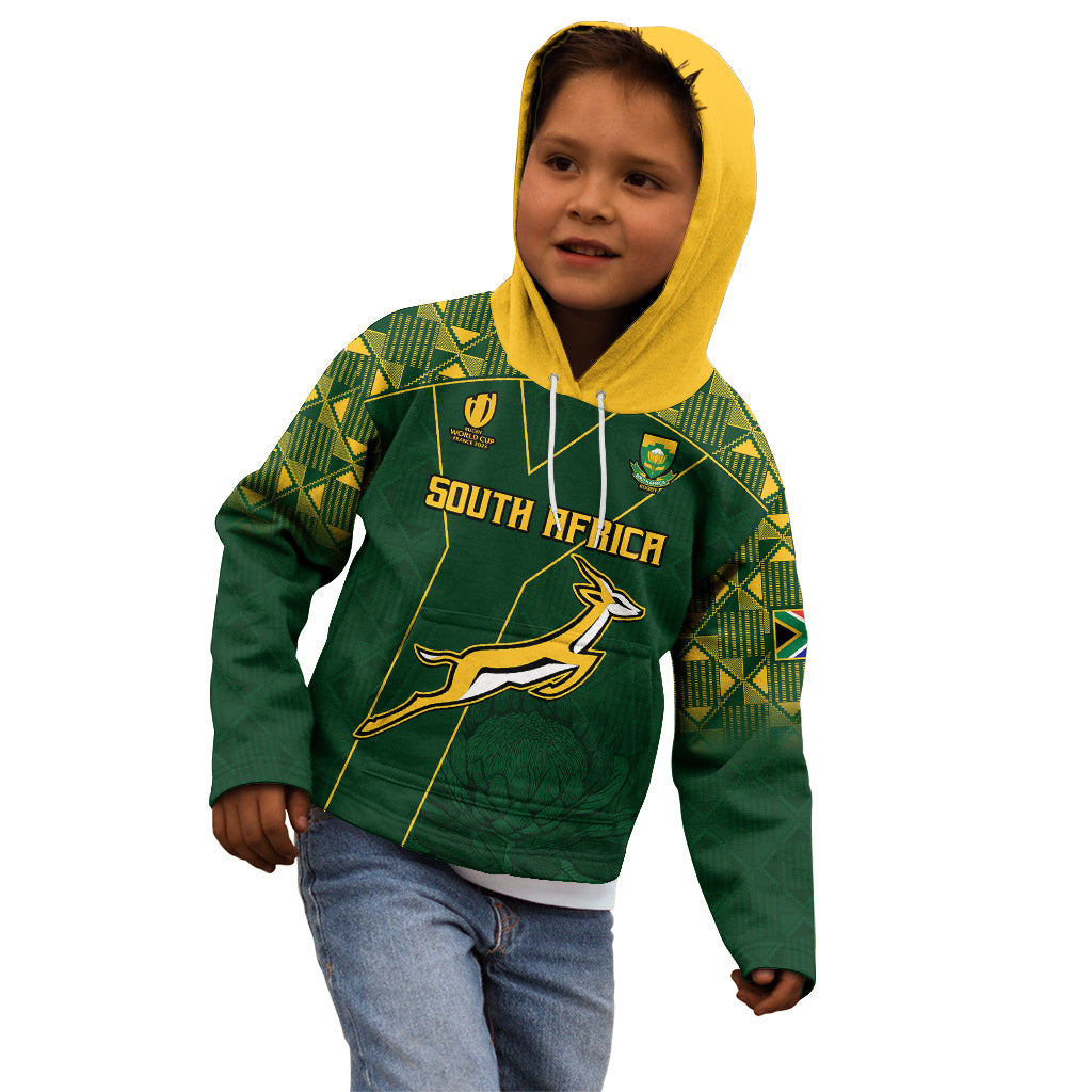 Custom Springboks Rugby Kid Hoodie South Africa Go Champions World Cup 2023 - Vibe Hoodie Shop