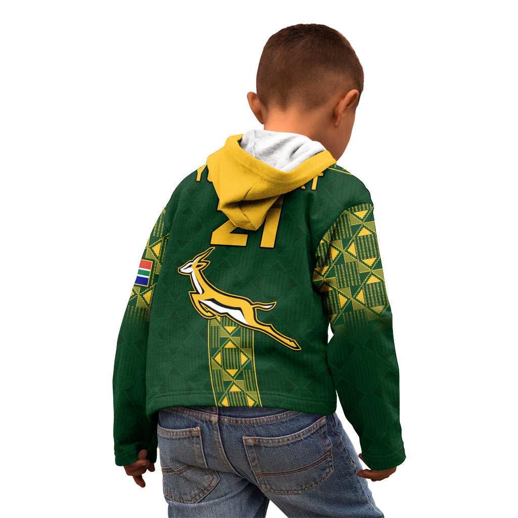 Custom Springboks Rugby Kid Hoodie South Africa Go Champions World Cup 2023 - Vibe Hoodie Shop