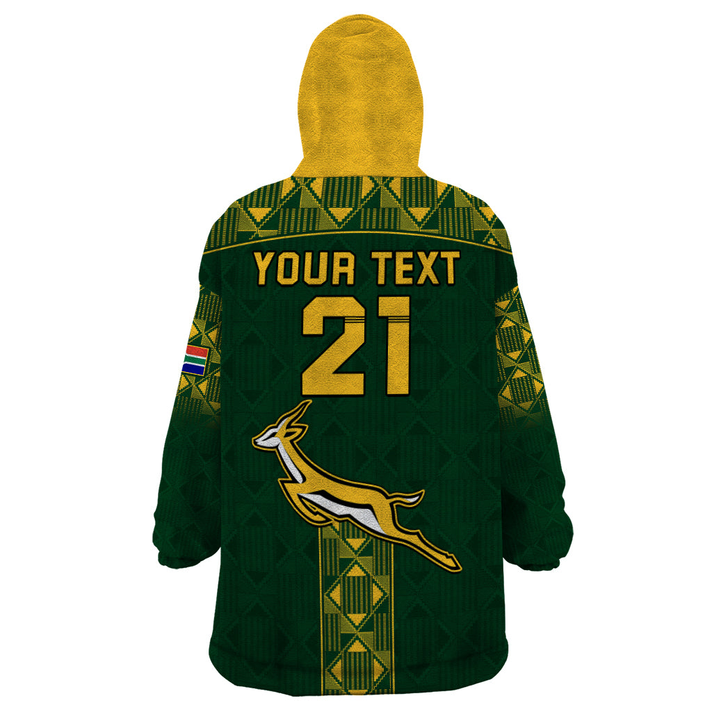 Custom Springboks Rugby Wearable Blanket Hoodie South Africa Go Champions World Cup 2023 - Vibe Hoodie Shop