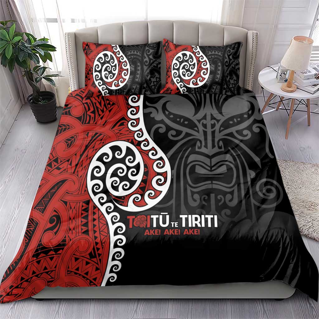 Honour The Treaty New Zealand Bedding Set Toitu Te Tiriti Ake!Ake!Ake! - Vibe Hoodie Shop