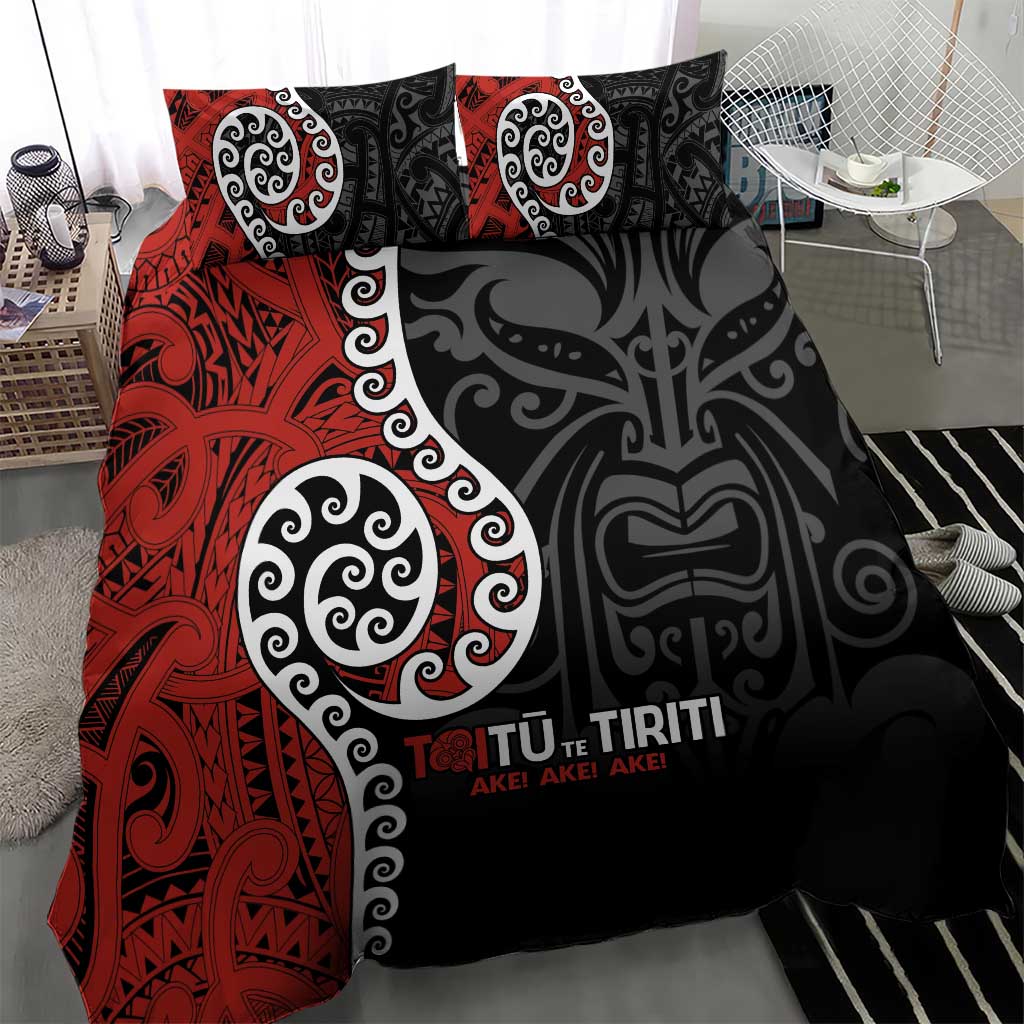 Honour The Treaty New Zealand Bedding Set Toitu Te Tiriti Ake!Ake!Ake! - Vibe Hoodie Shop