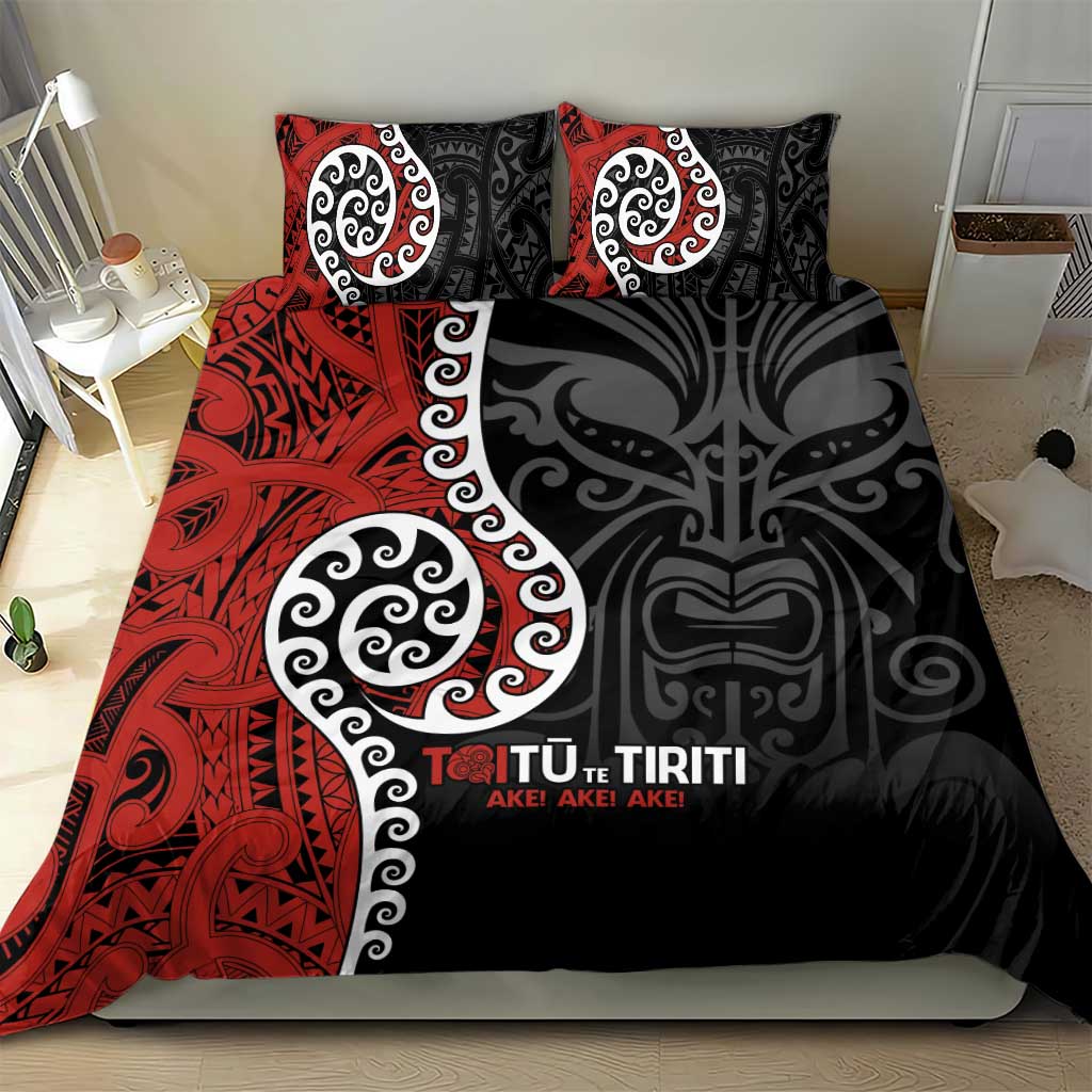 Honour The Treaty New Zealand Bedding Set Toitu Te Tiriti Ake!Ake!Ake! - Vibe Hoodie Shop