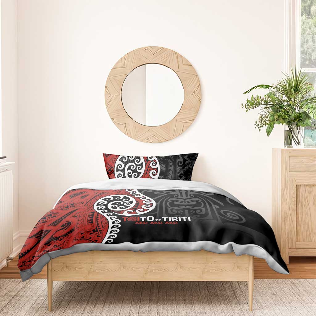 Honour The Treaty New Zealand Bedding Set Toitu Te Tiriti Ake!Ake!Ake! - Vibe Hoodie Shop