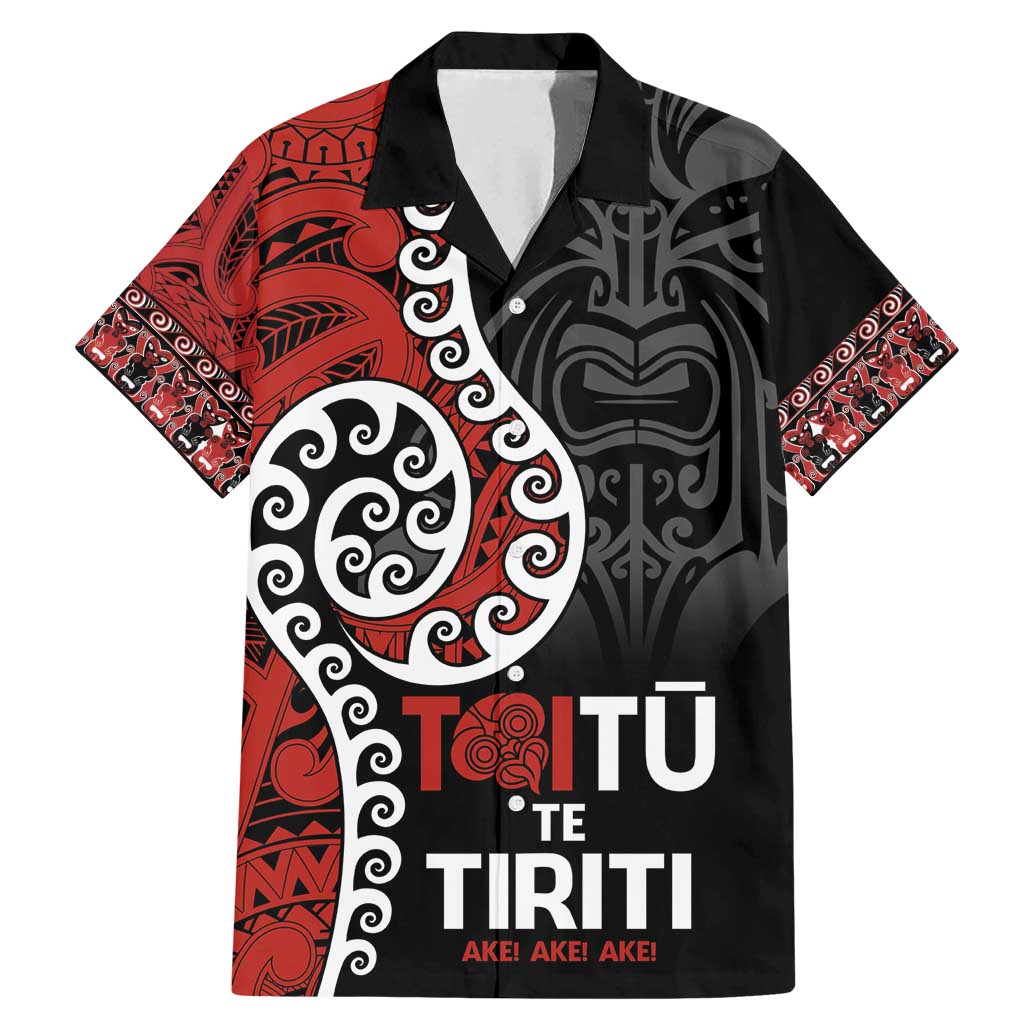 Honour The Treaty New Zealand Family Matching Mermaid Dress and Hawaiian Shirt Toitu Te Tiriti Ake!Ake!Ake!