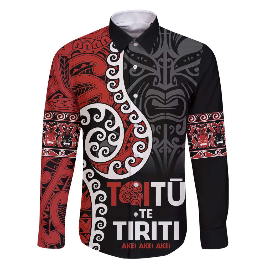 Honour The Treaty New Zealand Family Matching Puletasi and Hawaiian Shirt Toitu Te Tiriti Ake!Ake!Ake!