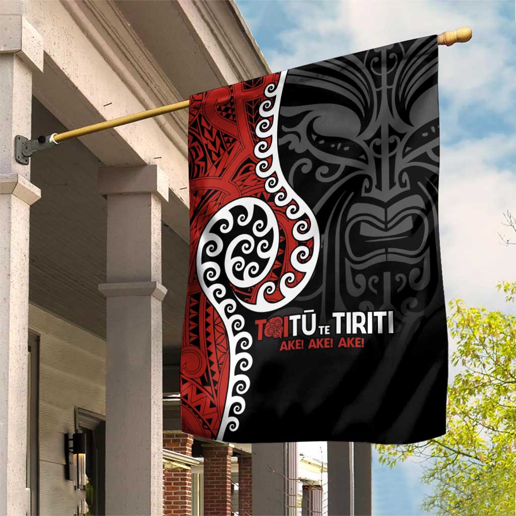 Honour The Treaty New Zealand Garden Flag Toitu Te Tiriti Ake!Ake!Ake! - Vibe Hoodie Shop