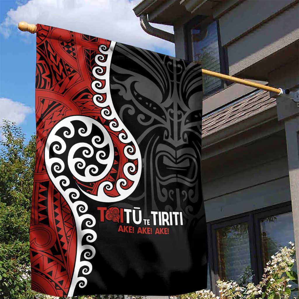 Honour The Treaty New Zealand Garden Flag Toitu Te Tiriti Ake!Ake!Ake! - Vibe Hoodie Shop