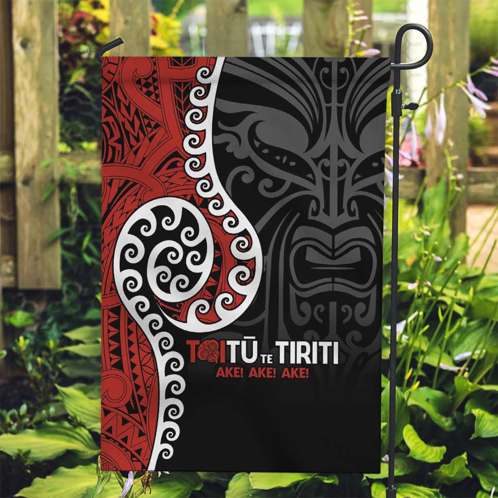 Honour The Treaty New Zealand Garden Flag Toitu Te Tiriti Ake!Ake!Ake! - Vibe Hoodie Shop