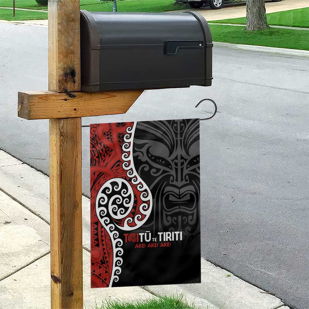 Honour The Treaty New Zealand Garden Flag Toitu Te Tiriti Ake!Ake!Ake! - Vibe Hoodie Shop