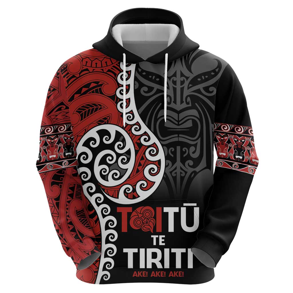 Honour The Treaty New Zealand Hoodie Toitu Te Tiriti Ake!Ake!Ake! LT9 - Vibe Hoodie Shop