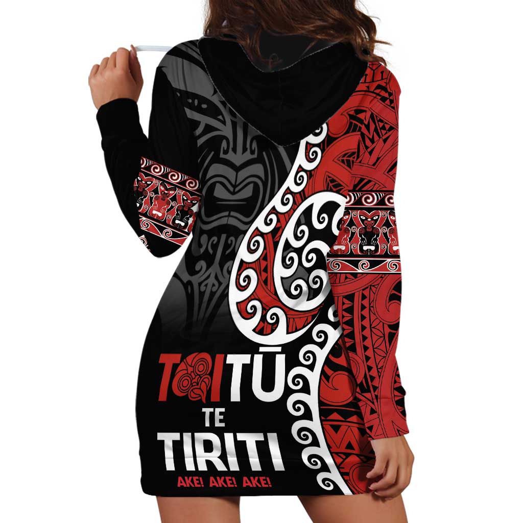 Honour The Treaty New Zealand Hoodie Dress Toitu Te Tiriti Ake!Ake!Ake! - Vibe Hoodie Shop