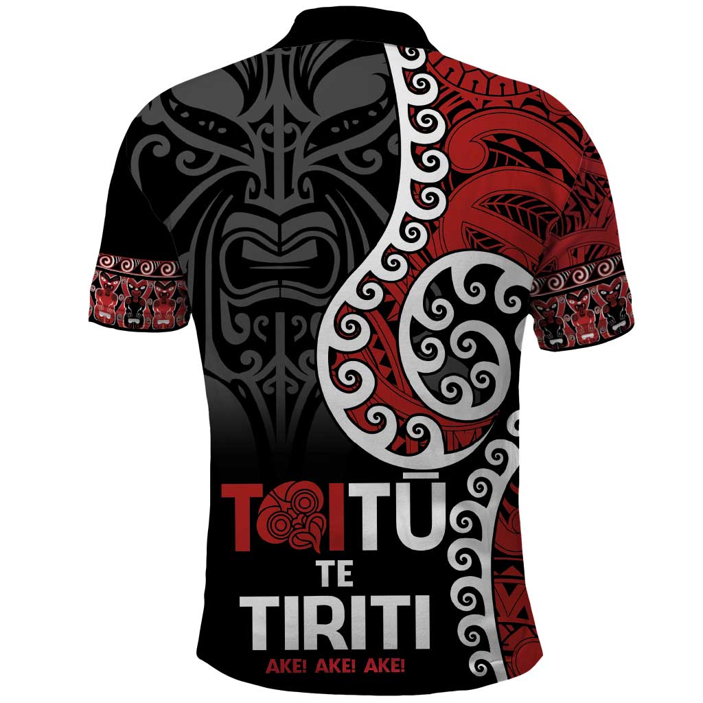 Honour The Treaty New Zealand Polo Shirt Toitu Te Tiriti Ake!Ake!Ake! LT9 - Vibe Hoodie Shop