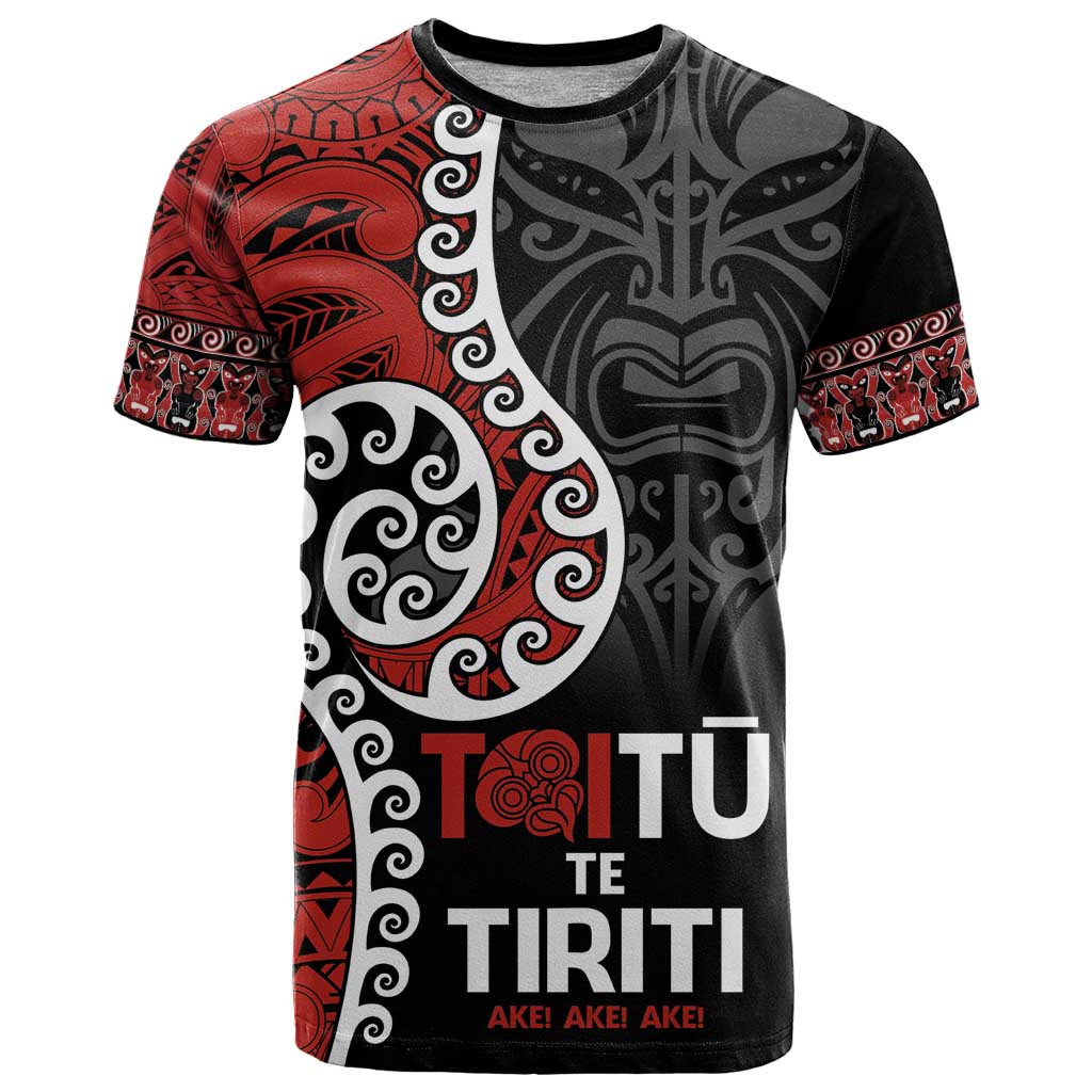 Honour The Treaty New Zealand T Shirt Toitu Te Tiriti Ake!Ake!Ake! LT9 - Vibe Hoodie Shop