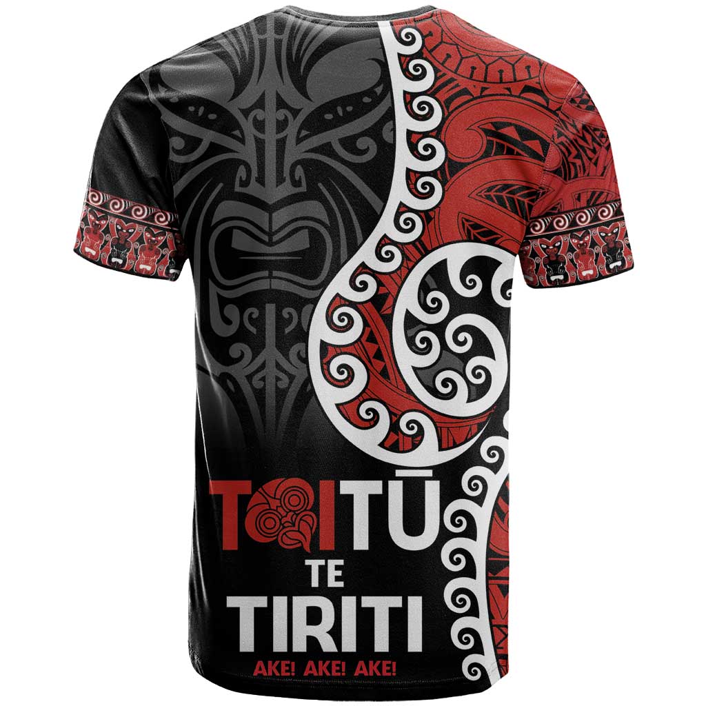 Honour The Treaty New Zealand T Shirt Toitu Te Tiriti Ake!Ake!Ake! LT9 - Vibe Hoodie Shop