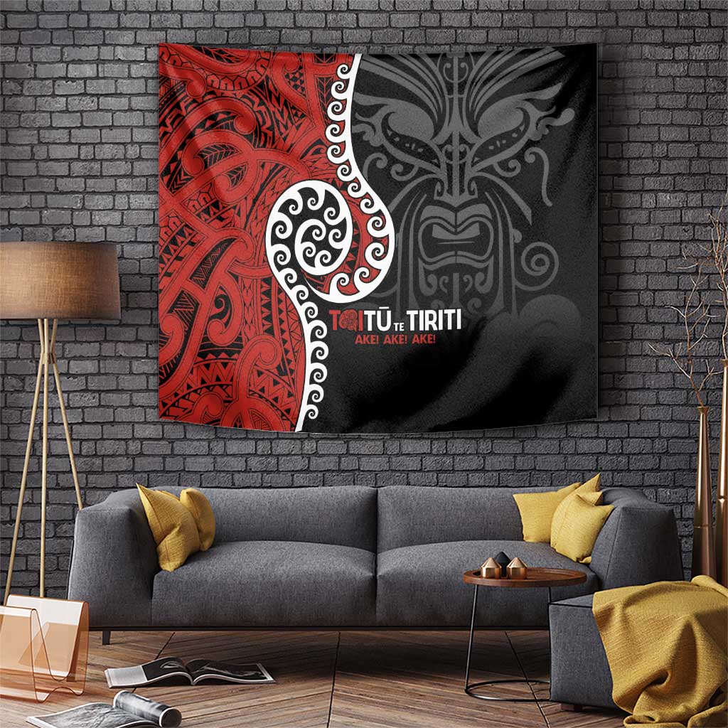 Honour The Treaty New Zealand Tapestry Toitu Te Tiriti Ake!Ake!Ake! - Vibe Hoodie Shop