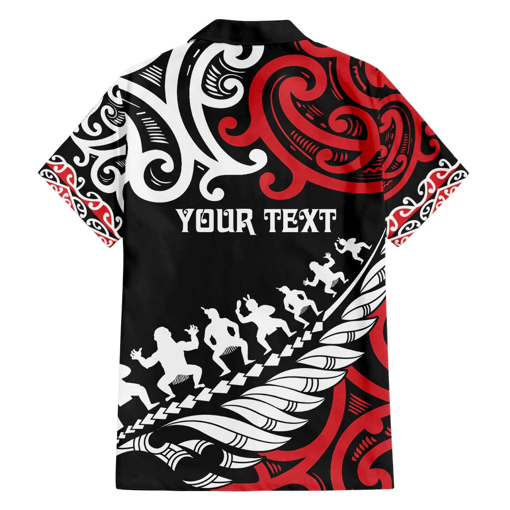 Honour The Treaty New Zealand Personalised Family Matching Long Sleeve Bodycon Dress and Hawaiian Shirt Toitu Te Tiriti Half Fern with Haka dance