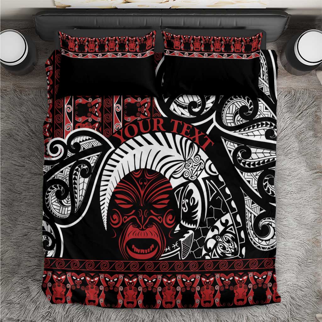 Honour The Treaty New Zealand Personalised Bedding Set Toitu Te Tiriti Indigenous Maori Face - Vibe Hoodie Shop