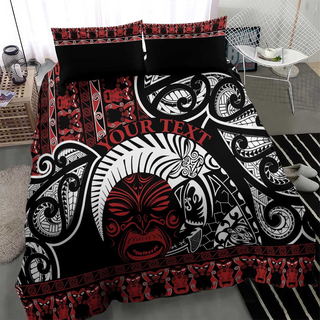 Honour The Treaty New Zealand Personalised Bedding Set Toitu Te Tiriti Indigenous Maori Face - Vibe Hoodie Shop