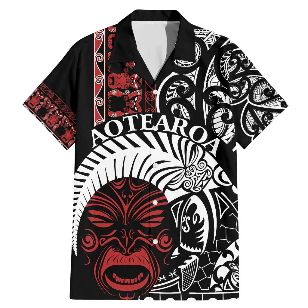 Honour The Treaty New Zealand Personalised Family Matching Mermaid Dress and Hawaiian Shirt Toitu Te Tiriti Indigenous Maori Face