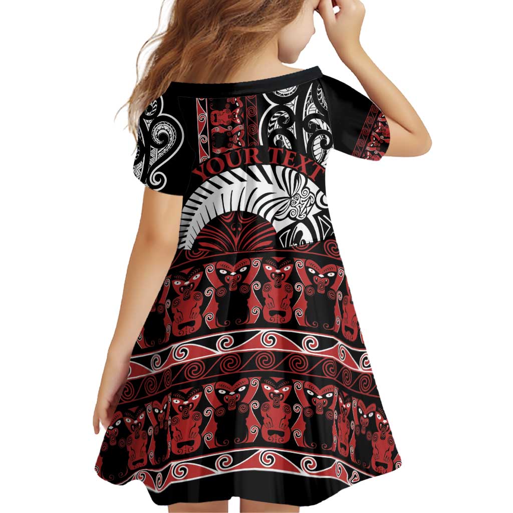 Honour The Treaty New Zealand Personalised Family Matching Off Shoulder Short Dress and Hawaiian Shirt Toitu Te Tiriti Indigenous Maori Face