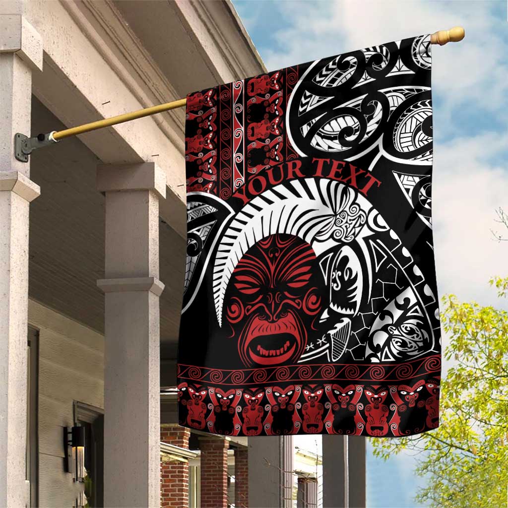 Honour The Treaty New Zealand Personalised Garden Flag Toitu Te Tiriti Indigenous Maori Face - Vibe Hoodie Shop