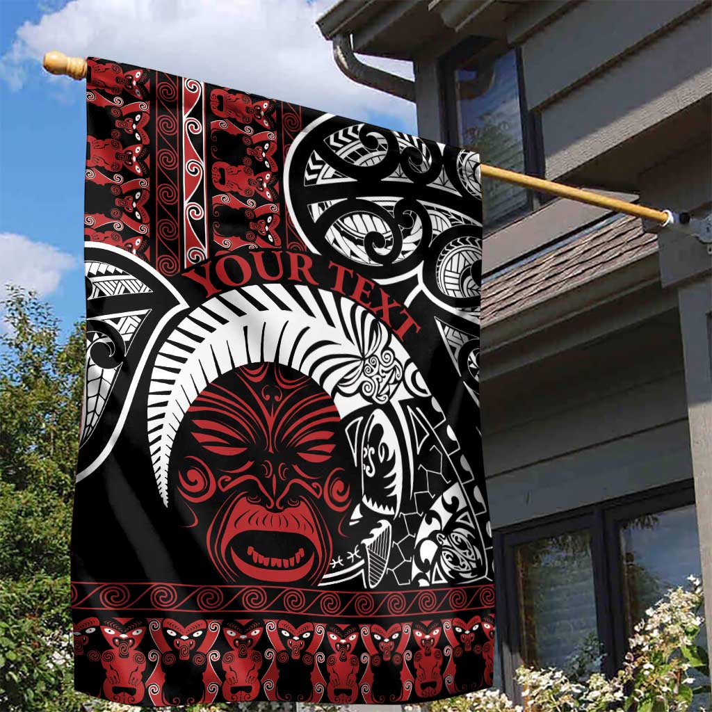 Honour The Treaty New Zealand Personalised Garden Flag Toitu Te Tiriti Indigenous Maori Face - Vibe Hoodie Shop