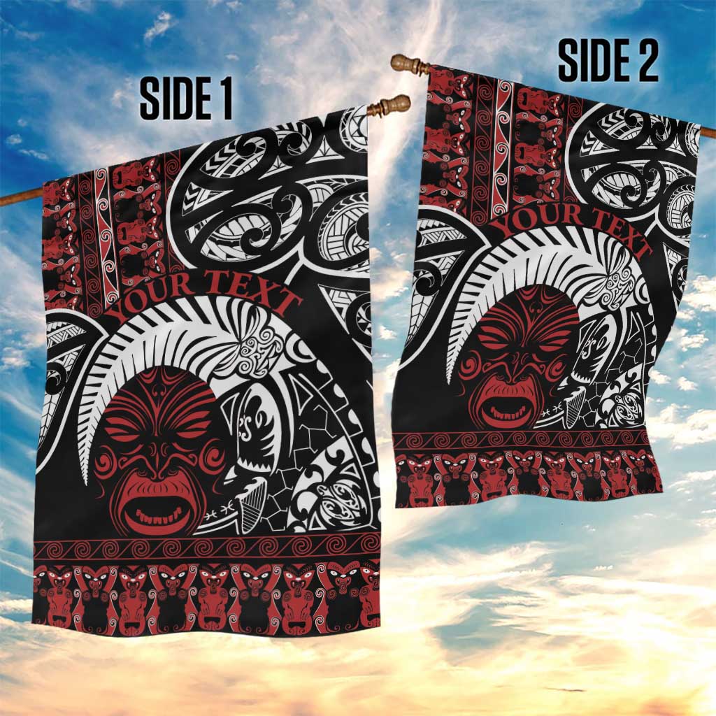 Honour The Treaty New Zealand Personalised Garden Flag Toitu Te Tiriti Indigenous Maori Face - Vibe Hoodie Shop