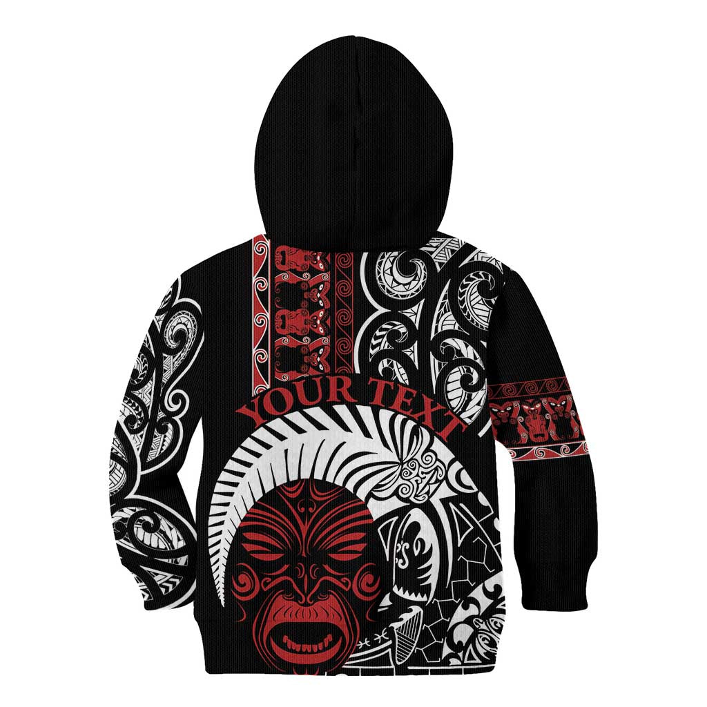 Honour The Treaty New Zealand Personalised Kid Hoodie Toitu Te Tiriti Indigenous Maori Face - Vibe Hoodie Shop