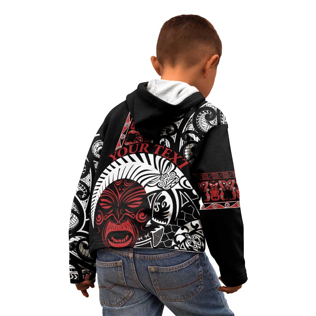 Honour The Treaty New Zealand Personalised Kid Hoodie Toitu Te Tiriti Indigenous Maori Face - Vibe Hoodie Shop