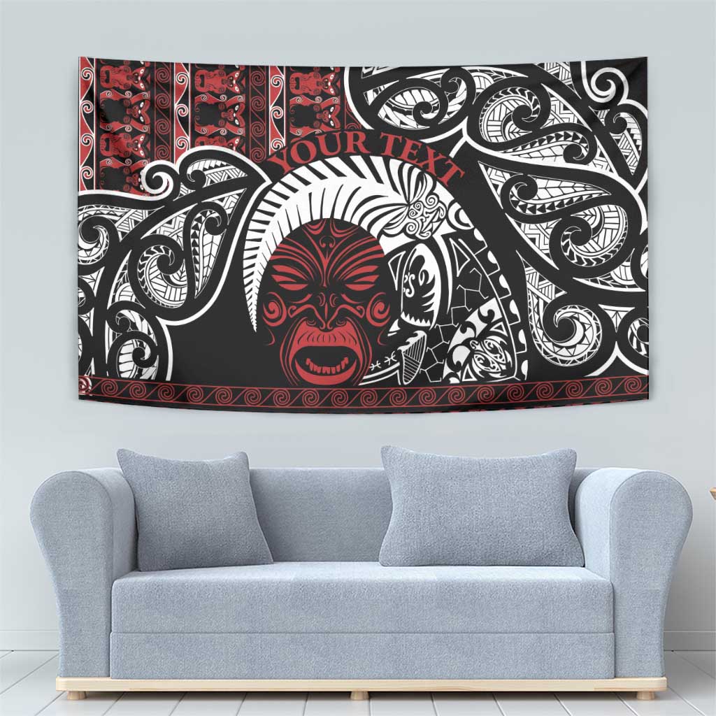 Honour The Treaty New Zealand Personalised Tapestry Toitu Te Tiriti Indigenous Maori Face - Vibe Hoodie Shop