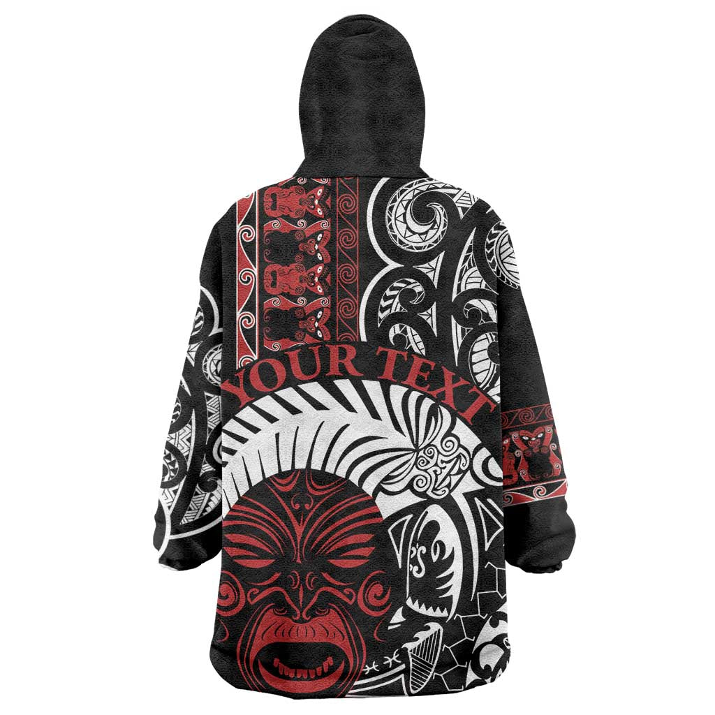 Honour The Treaty New Zealand Personalised Wearable Blanket Hoodie Toitu Te Tiriti Indigenous Maori Face - Vibe Hoodie Shop