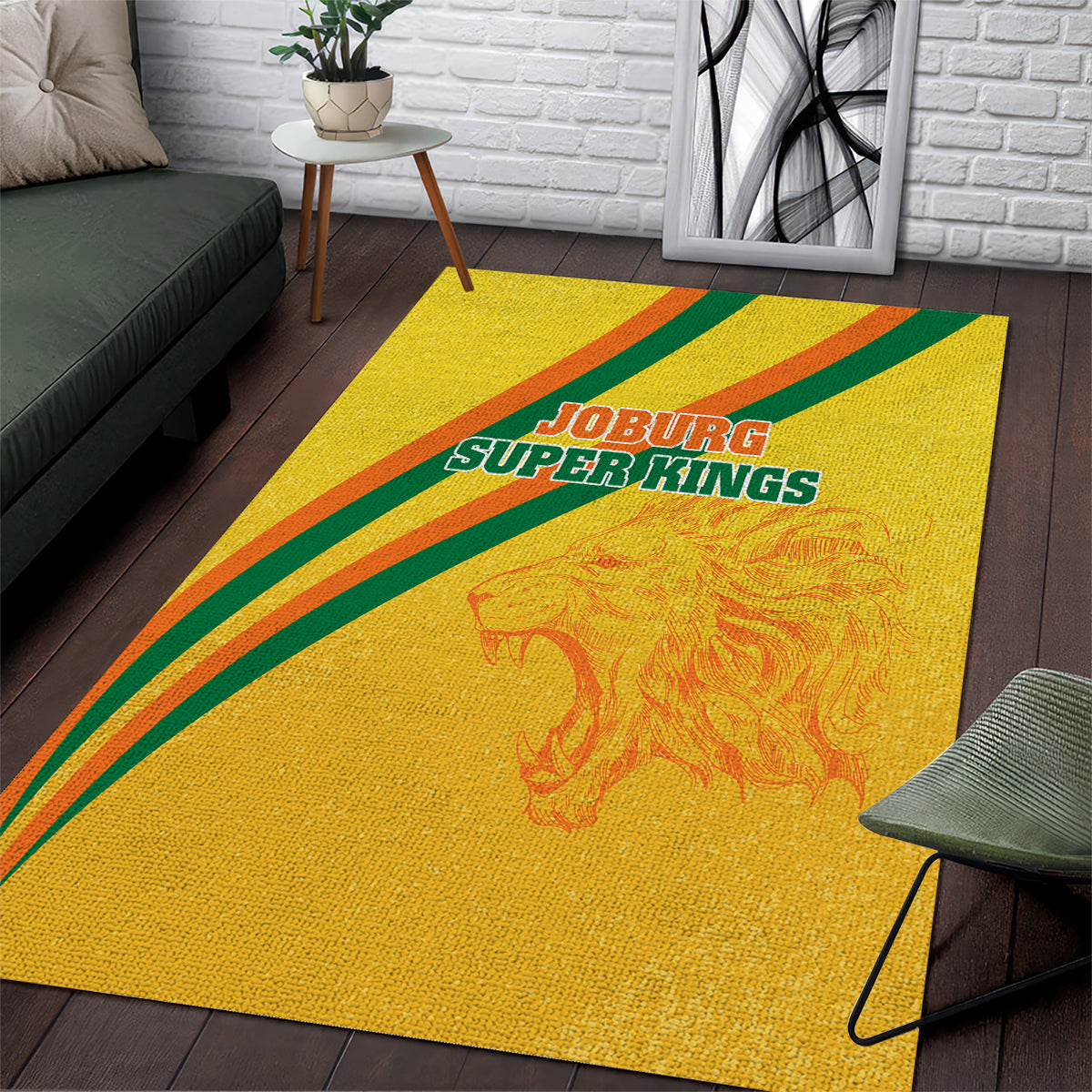 Joburg Super Kings Custom Area Rug South African Cricket 2024 Sporty - Vibe Hoodie Shop