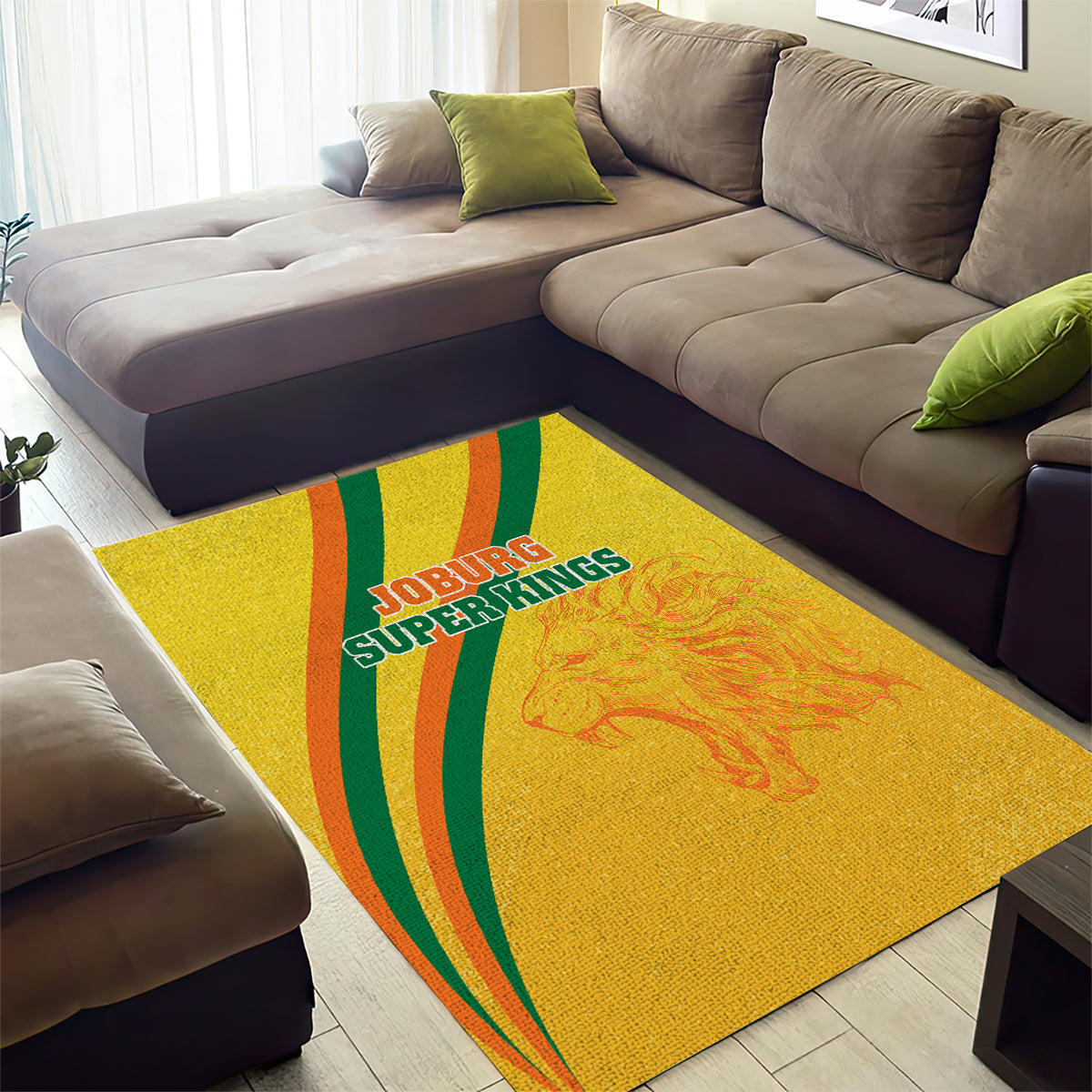 Joburg Super Kings Custom Area Rug South African Cricket 2024 Sporty - Vibe Hoodie Shop