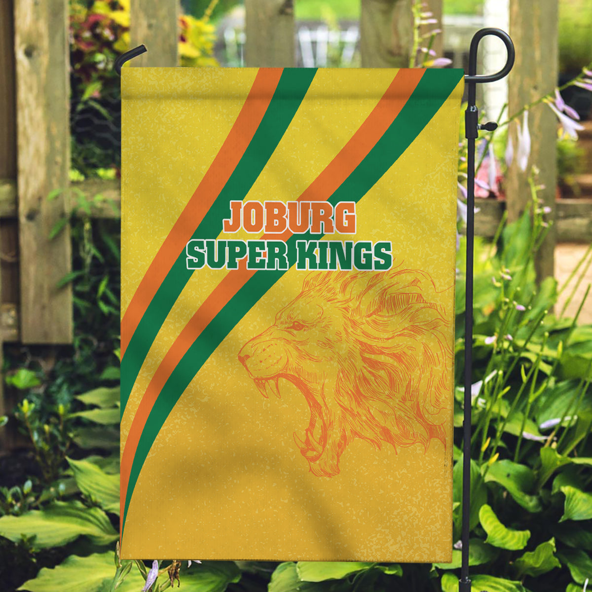 Joburg Super Kings Custom Garden Flag South African Cricket 2024 Sporty - Vibe Hoodie Shop