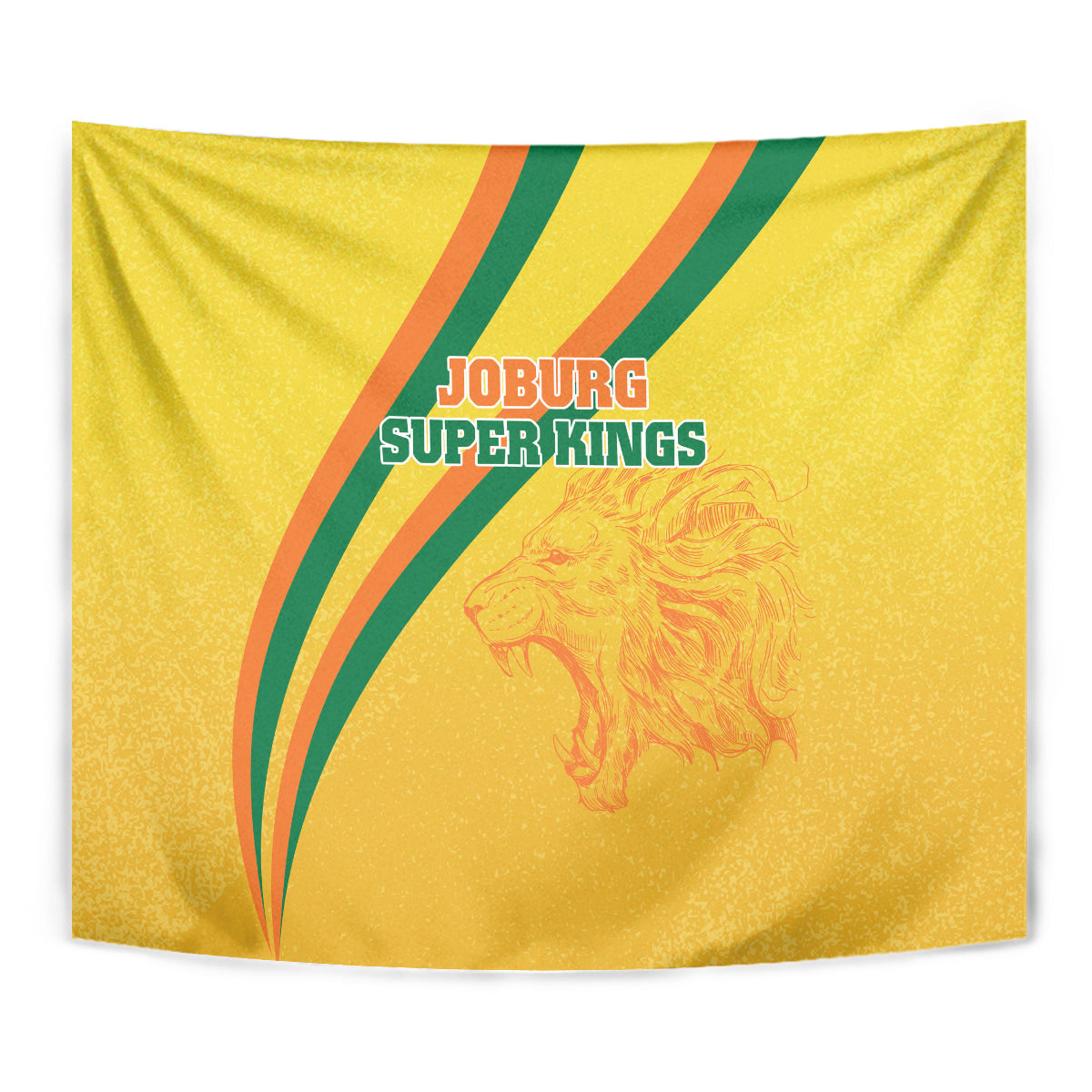 Joburg Super Kings Custom Tapestry South African Cricket 2024 Sporty - Vibe Hoodie Shop