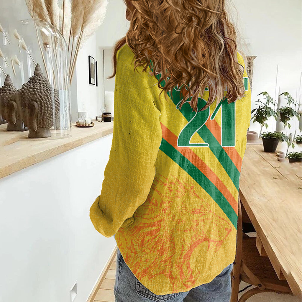 Joburg Super Kings Custom Women Casual Shirt South African Cricket 2024 Sporty - Vibe Hoodie Shop