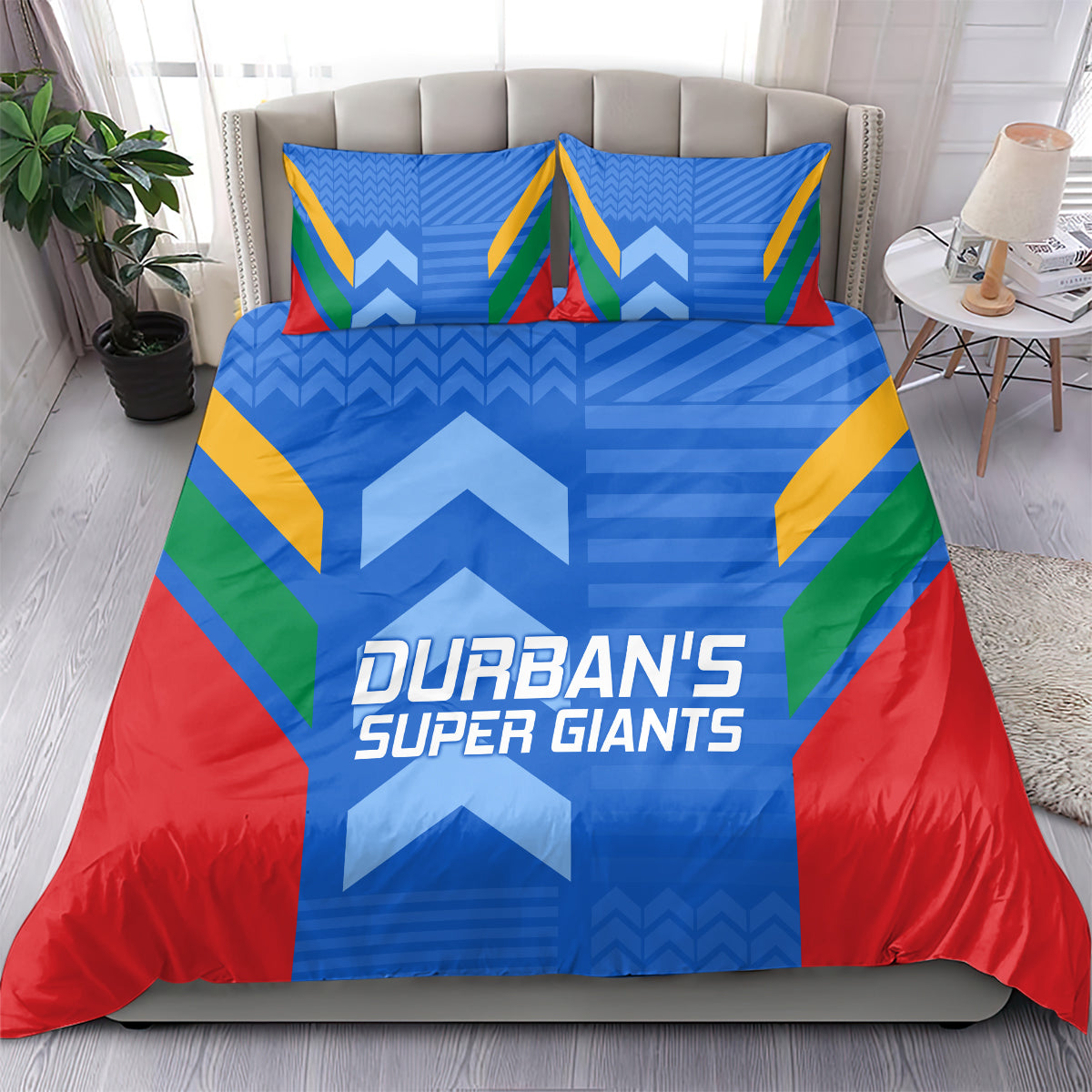 Durbans Super Giants Custom Bedding Set South African Cricket 2024 Sporty - Vibe Hoodie Shop