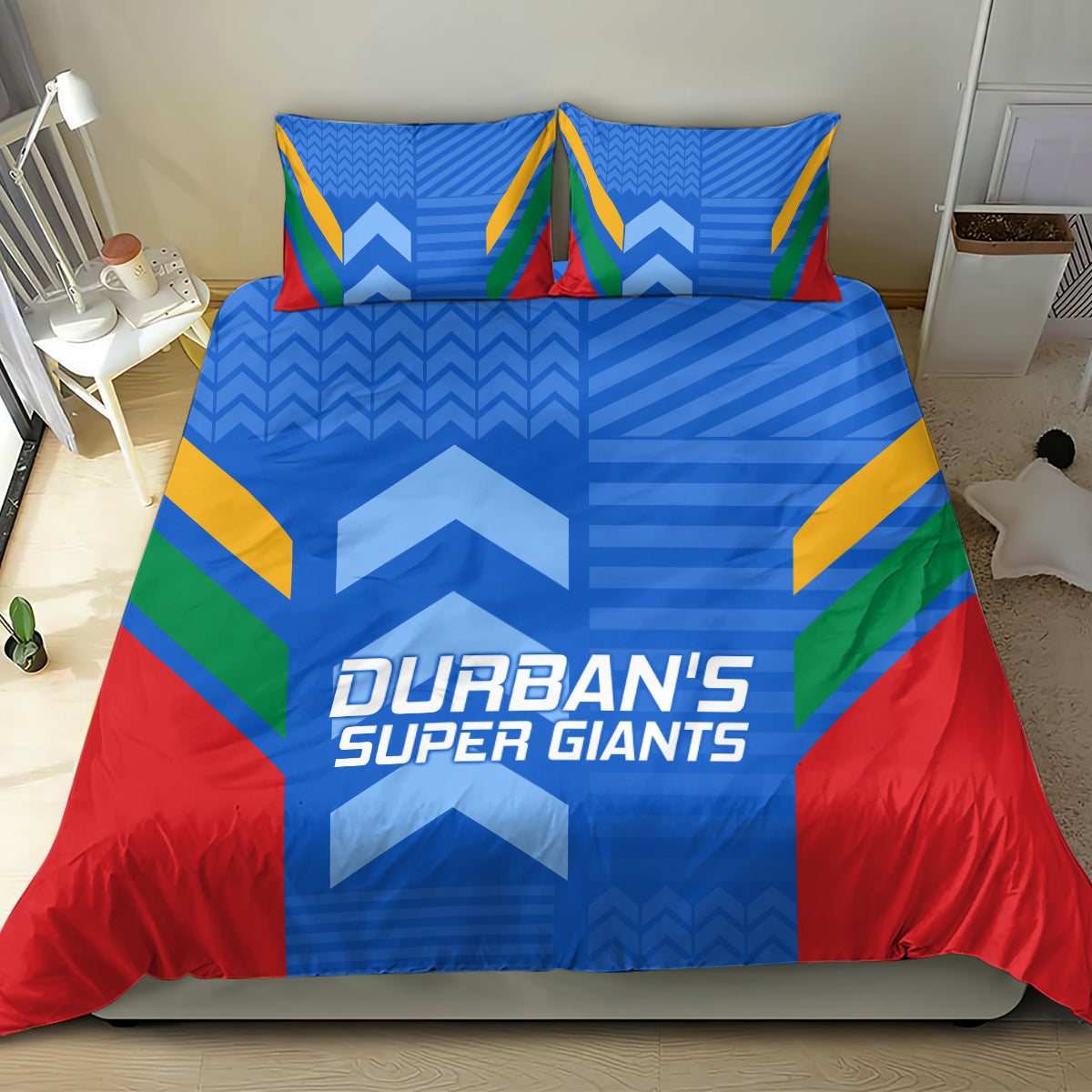 Durbans Super Giants Custom Bedding Set South African Cricket 2024 Sporty - Vibe Hoodie Shop