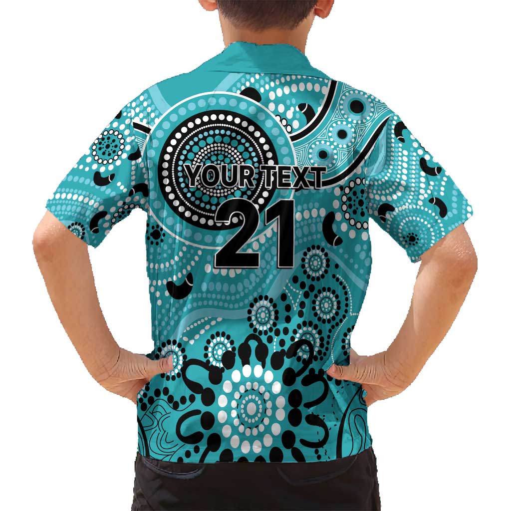 Heat Cricket Custom Family Matching Long Sleeve Bodycon Dress and Hawaiian Shirt Australian Aboriginal