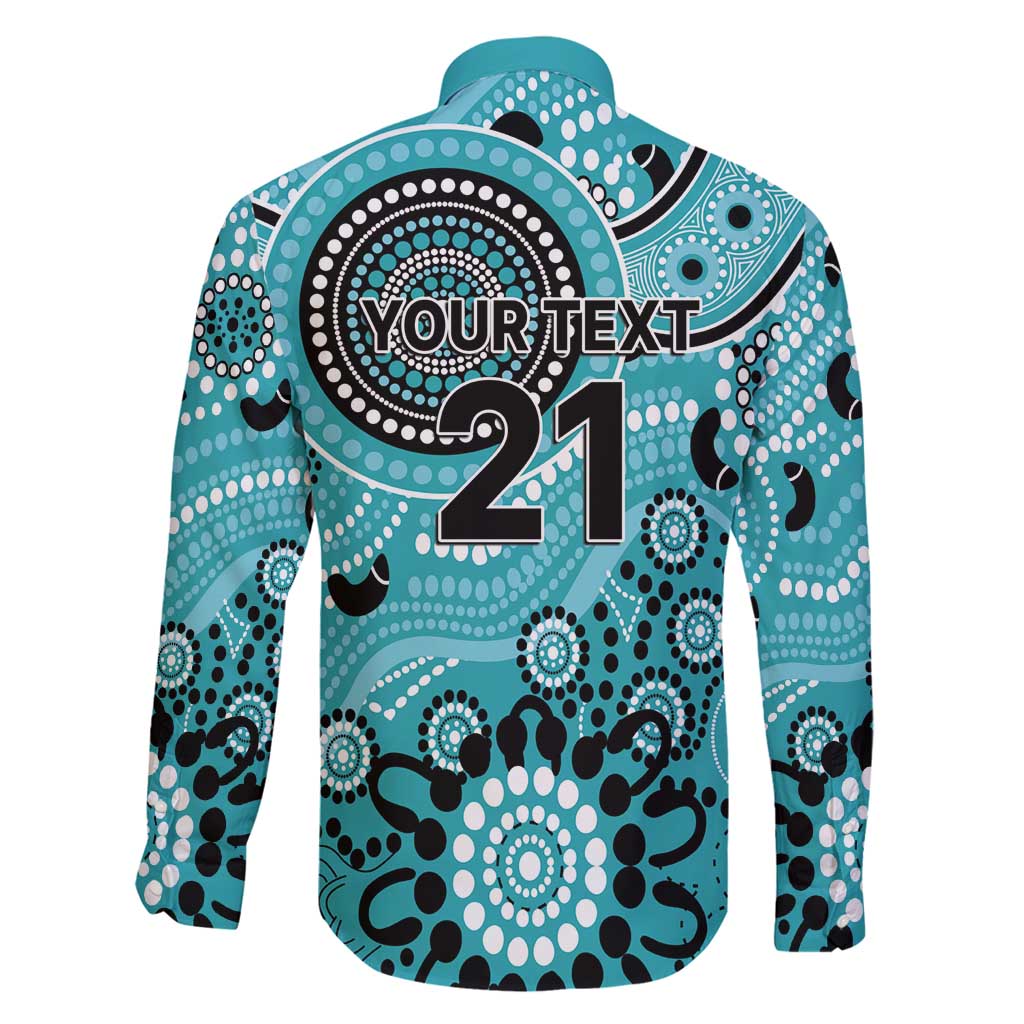 Heat Cricket Custom Family Matching Long Sleeve Bodycon Dress and Hawaiian Shirt Australian Aboriginal