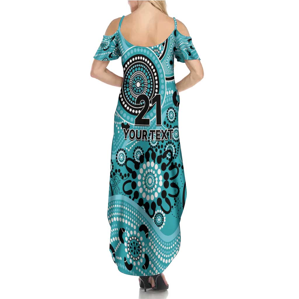 Heat Cricket Custom Family Matching Summer Maxi Dress and Hawaiian Shirt Australian Aboriginal