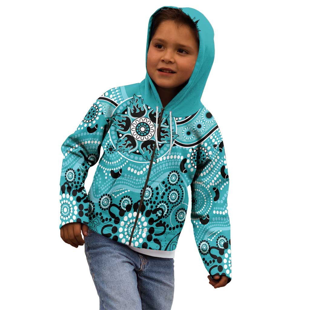 Heat Cricket Custom Kid Hoodie Australian Aboriginal - Vibe Hoodie Shop