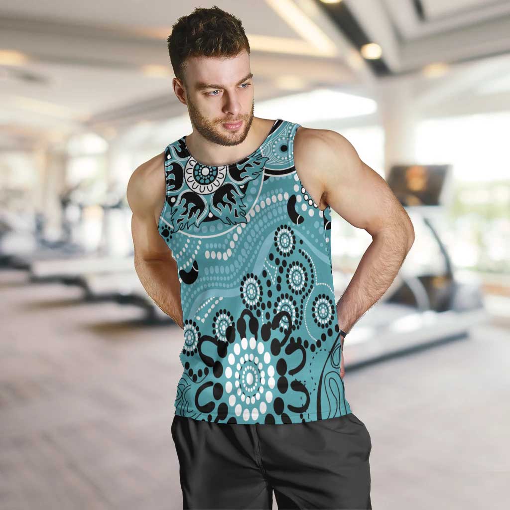 Heat Cricket Custom Men Tank Top Australian Aboriginal - Vibe Hoodie Shop