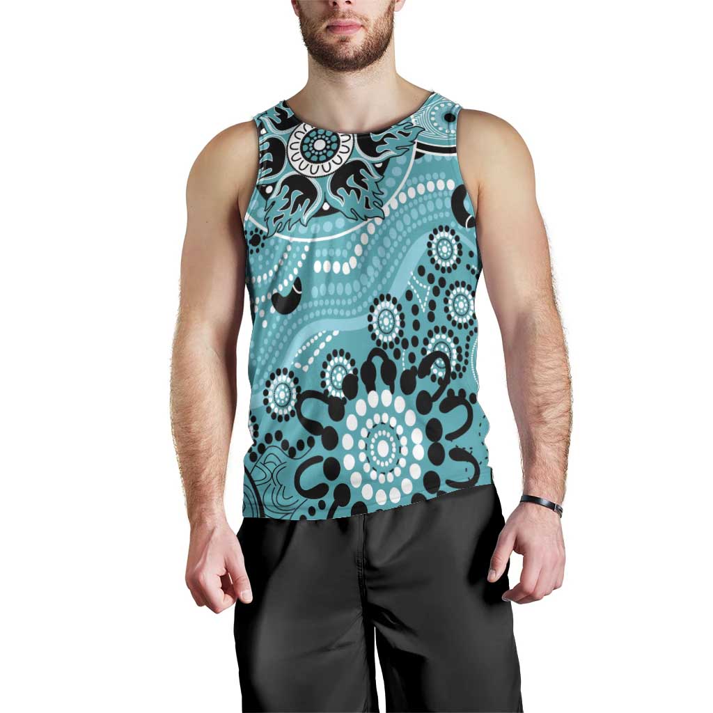 Heat Cricket Custom Men Tank Top Australian Aboriginal - Vibe Hoodie Shop