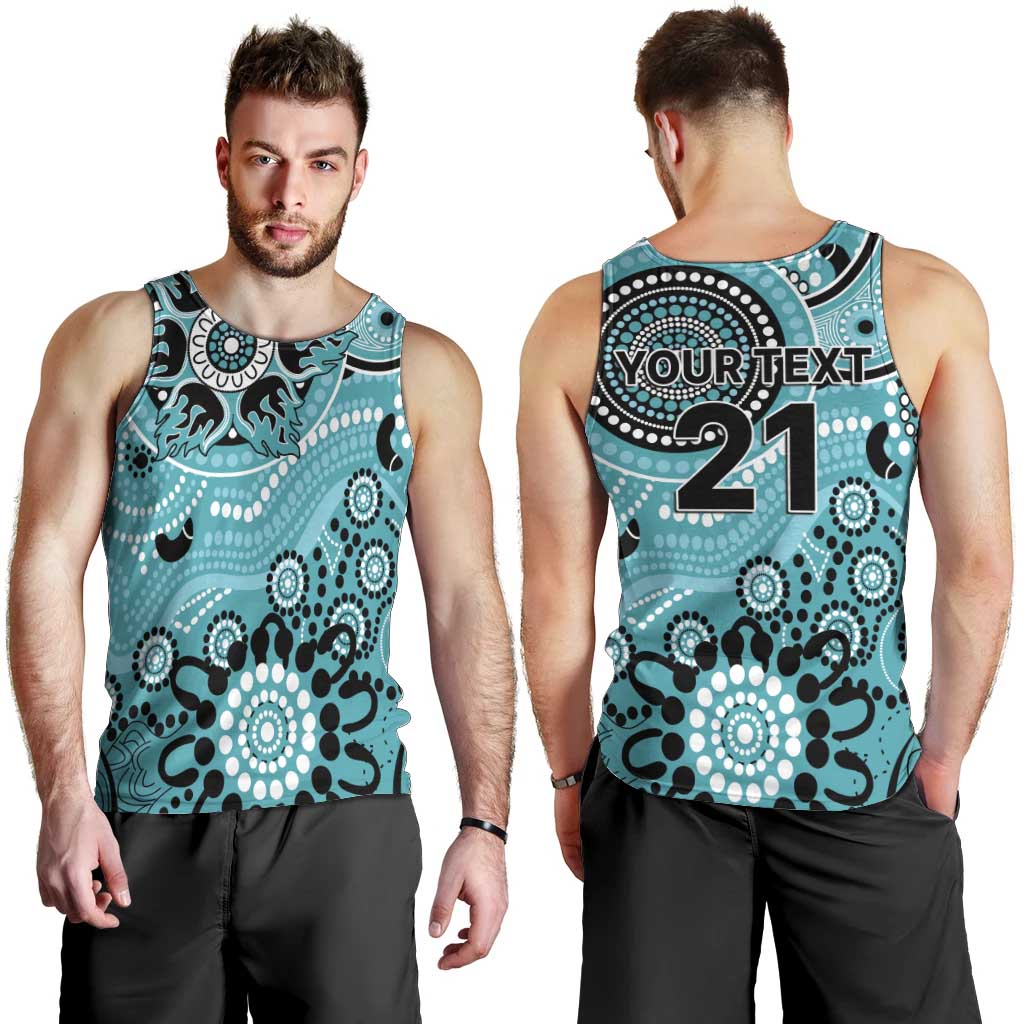 Heat Cricket Custom Men Tank Top Australian Aboriginal - Vibe Hoodie Shop