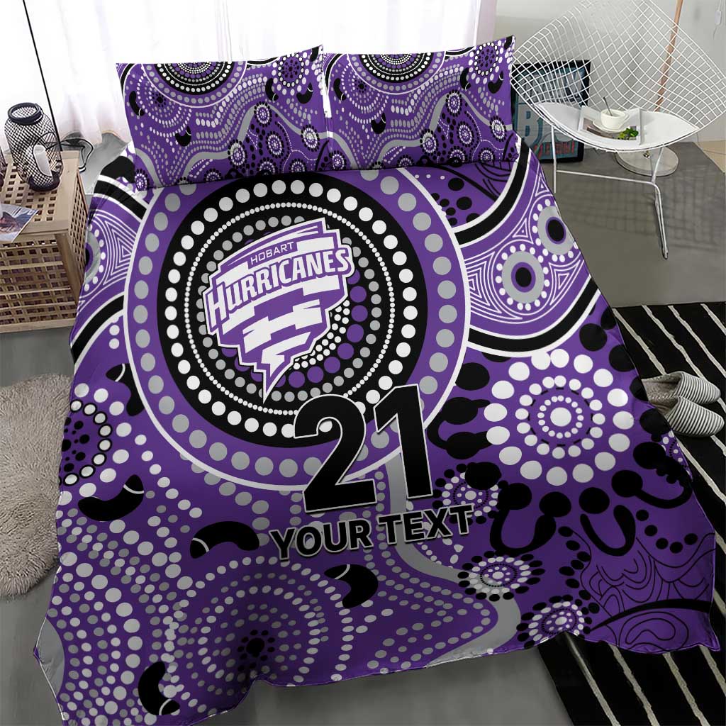 Hurricanes Cricket Custom Bedding Set Australian Aboriginal - Vibe Hoodie Shop