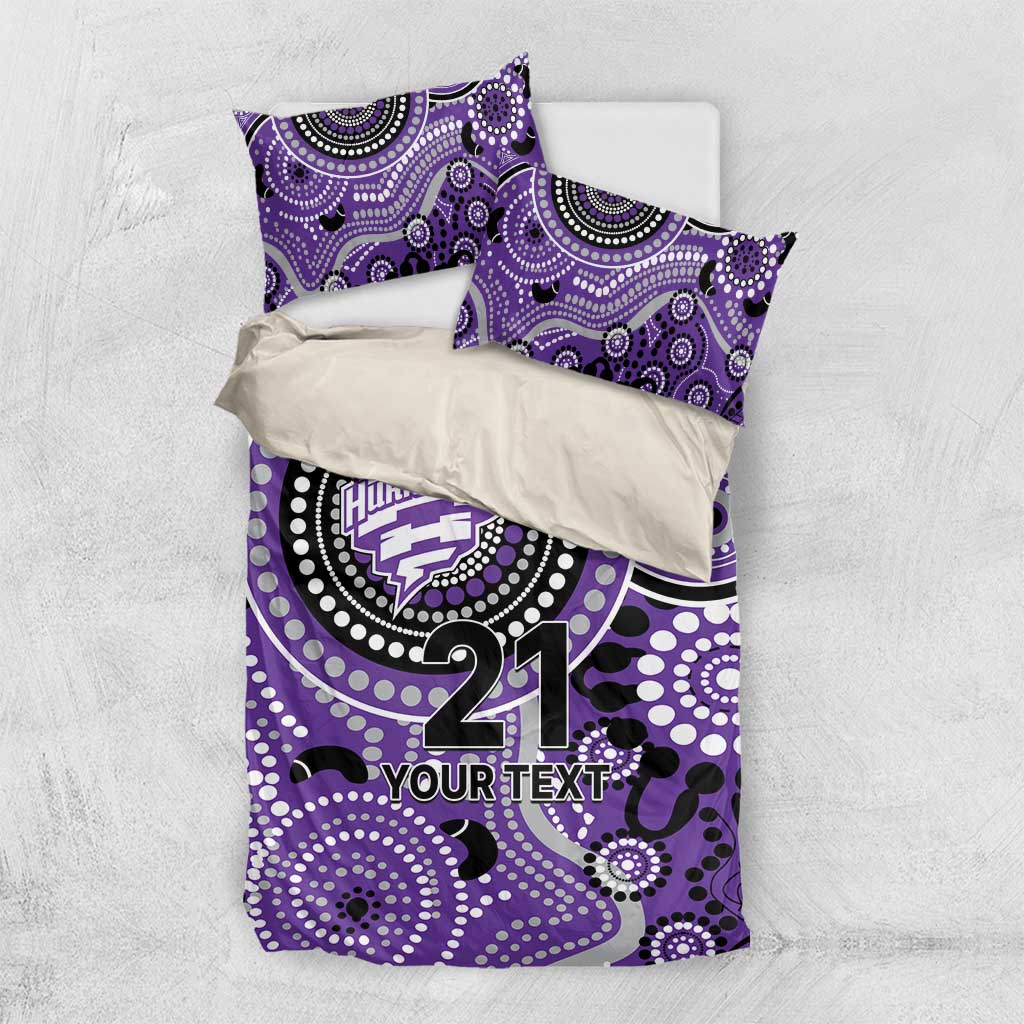 Hurricanes Cricket Custom Bedding Set Australian Aboriginal - Vibe Hoodie Shop