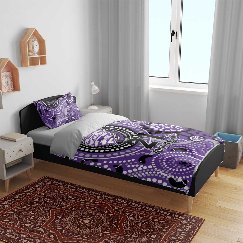 Hurricanes Cricket Custom Bedding Set Australian Aboriginal - Vibe Hoodie Shop
